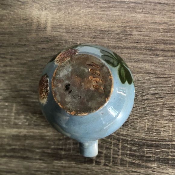 Antique Handcrafted Ceramic Pitcher - Picture 5 of 9